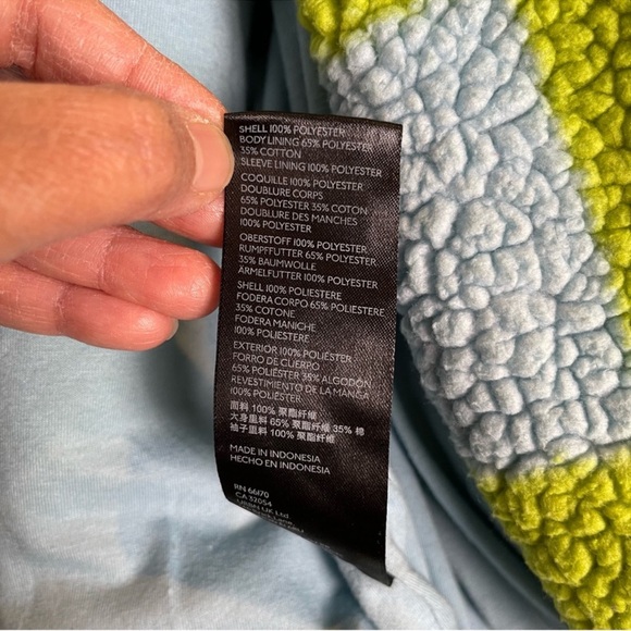 Urban Outfitters Checkered Jacket Size Small Turquoise and Green Colorful Funky - Picture 9 of 14